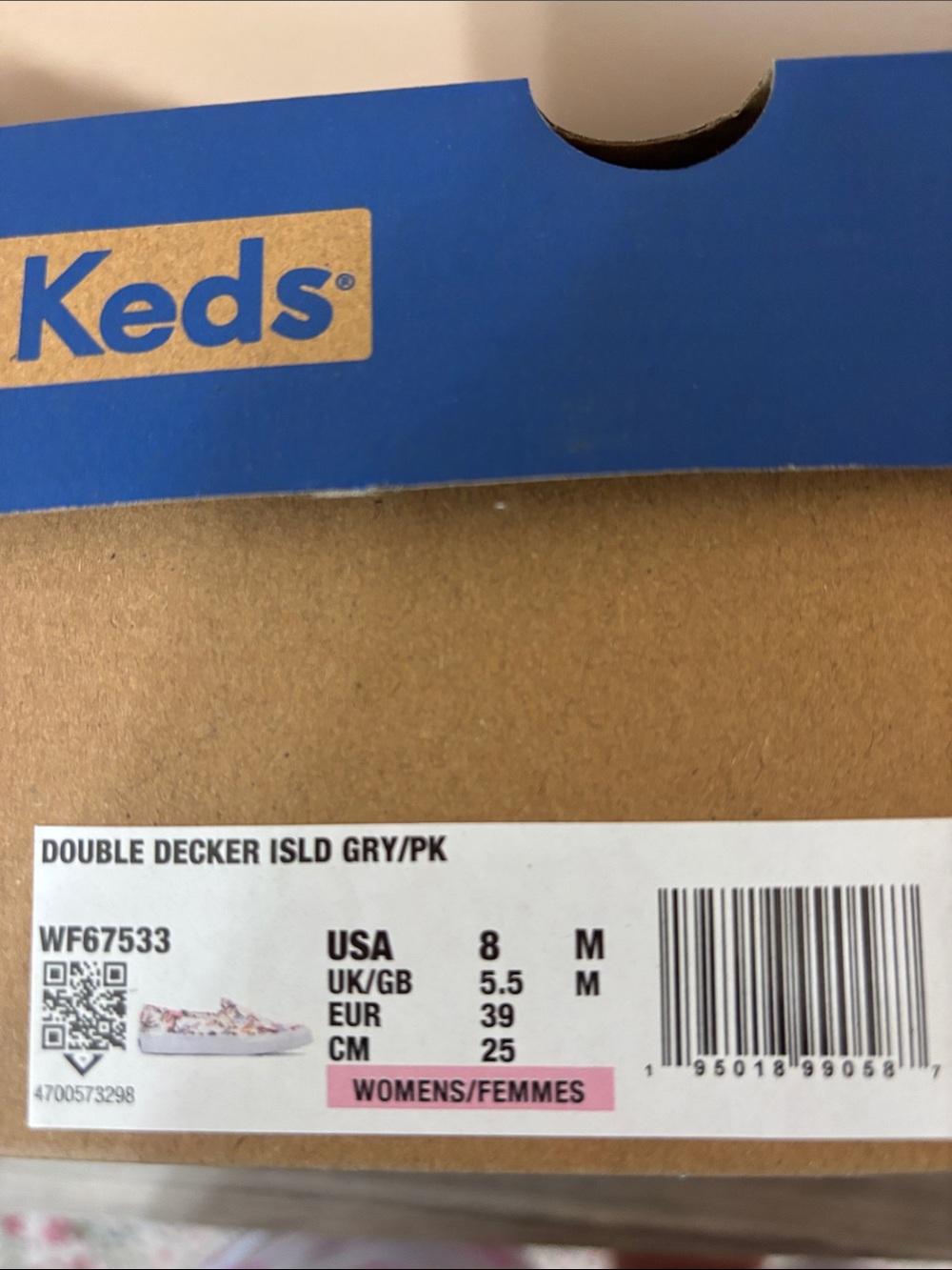 Keds Women’s Slip-On Tropical Print Canvas Shoes - Cream Multi - Picture 6 of 6